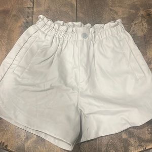 Tan Leather shorts